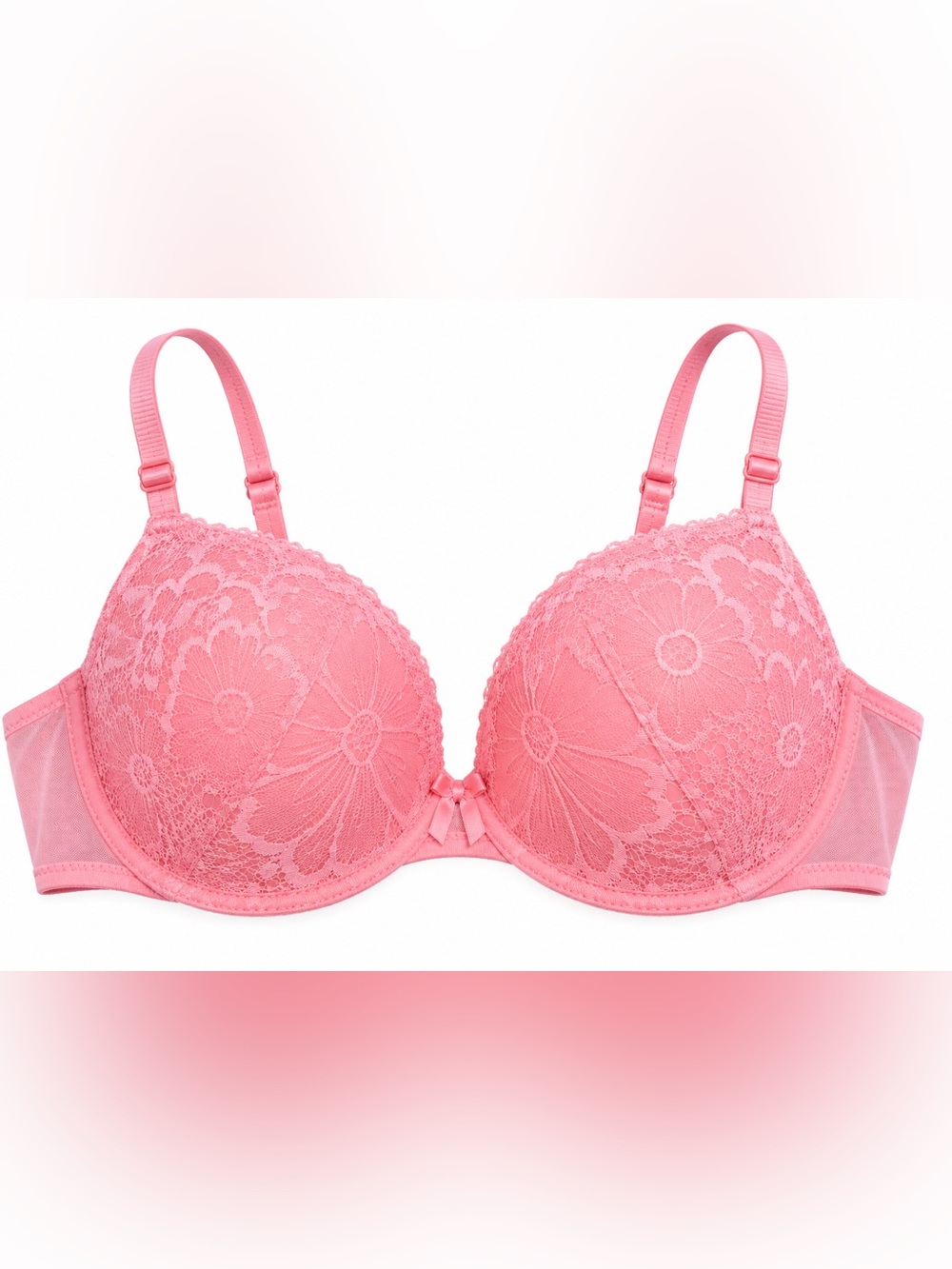 Victoria Secret Women's Pink Lace Push-Up Bra